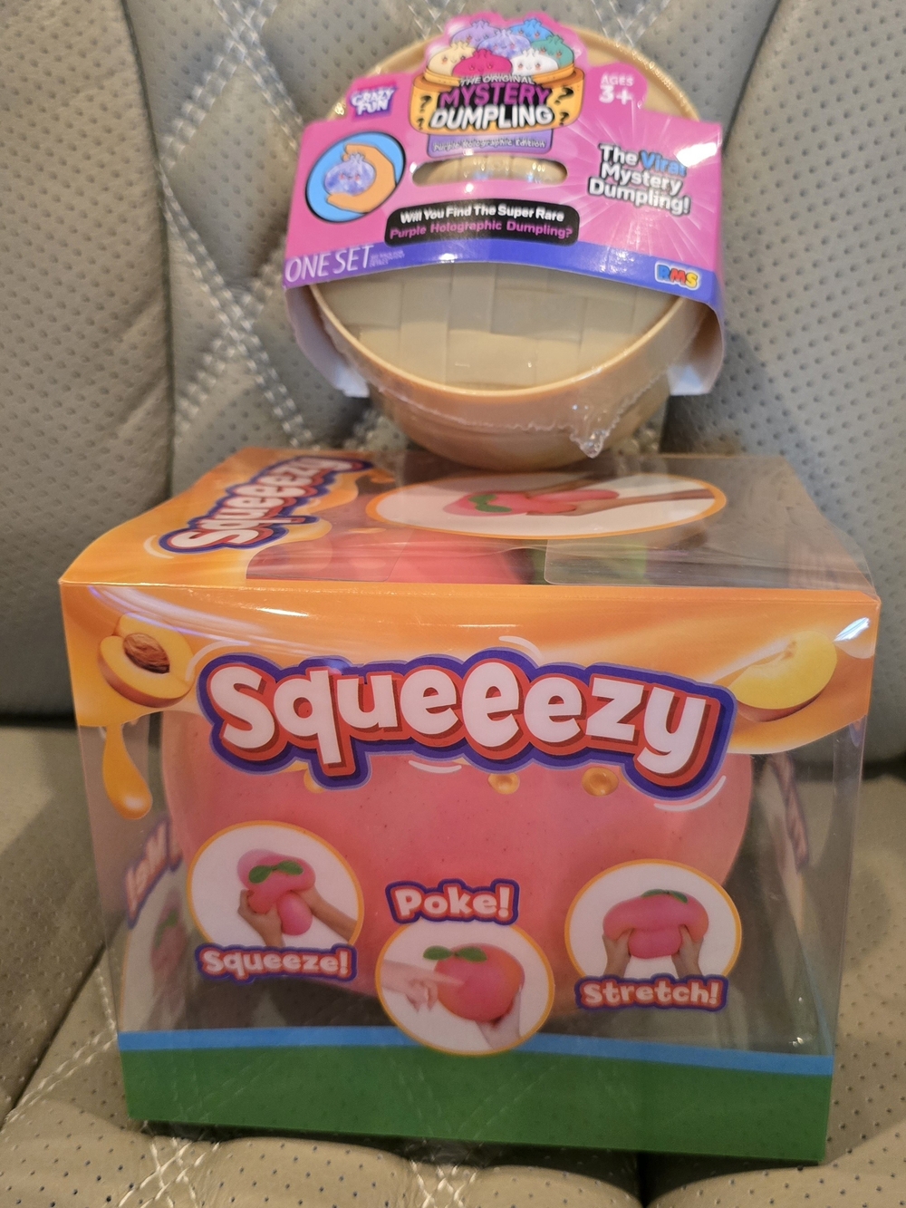 Bundle Of Peach Squeeezy And Purple Holographic RMS Dumpling